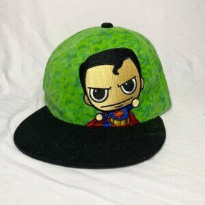 Funko Hat Superman Six Flags Green Black Cap Baseball Adjustable Snapback